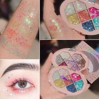 Bảng Nhũ Mắt Hạt To 7 Màu CamaDu