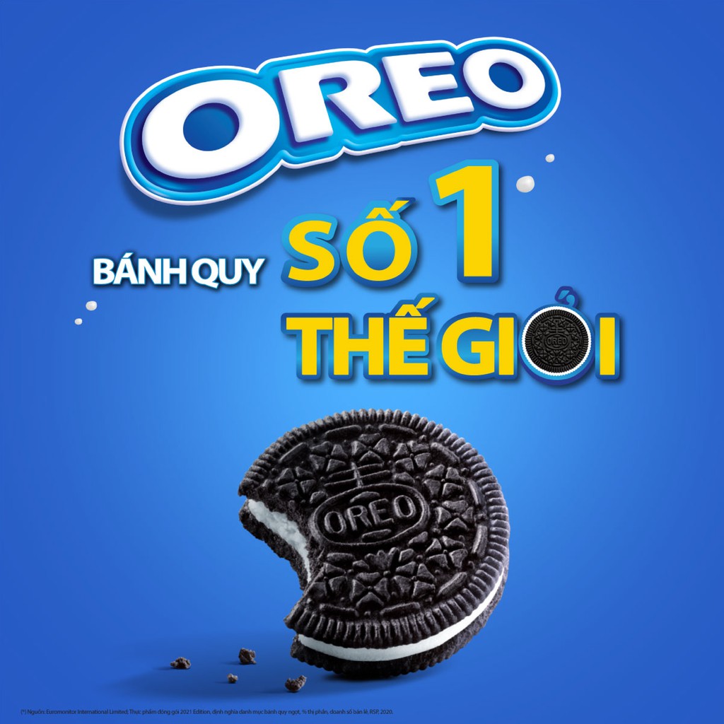 Combo 3 Khay Bánh Quy Oreo Vị Vani, 256.5g x 3