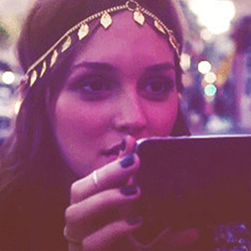 Youyo Băng Đô Dây Xích Bằng Hợp Kim Kim Kim Loại Hình Lá Vàng Bohemia Vintage Cho Nữ