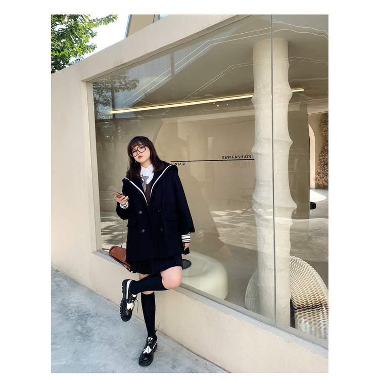 Áo nỉ ulzzang phong cách thuỷ thủ