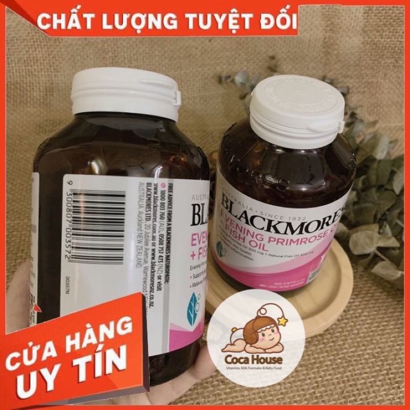 BLACKMORES EVENING PRIMROSE OIL + FISH OIL✅ đủ bill, tem, hàng chính hãng✅ hỗ trợ đẹp da, ổn định nội tiết tố | BigBuy360 - bigbuy360.vn