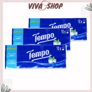 Khăn giấy khô TEMPO Icy Menthol - Khăn giấy bỏ túi