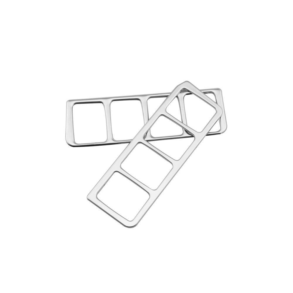 Khung Viền Công Tắc Điều Khiển Đèn Pha Bằng Thép Không Gỉ Cho Nissan X-Trail Xtrail T32 2013 + Qashqai J11 2014 +