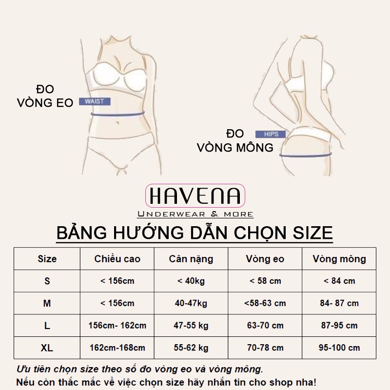 Quần Lót Nữ Đúc Su Thun Lạnh Trơn Không Đường May HAVENA QC01