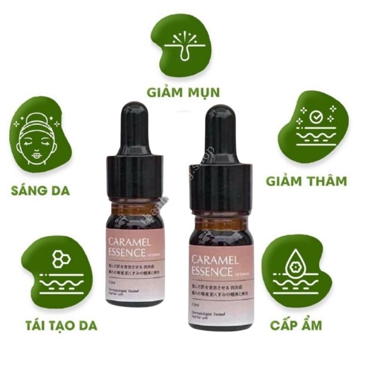 Serum giảm mụn Caramel Essence,serum giảm mụn mờ thâm,trắng da mặt,se khít lỗ chân lông