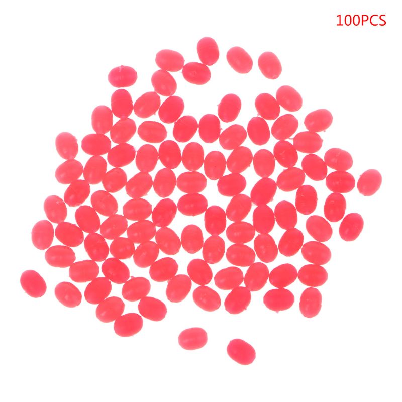 Bộ 100 Phao Nổi Câu Cá Dạ Quang Cứng Hình Oval