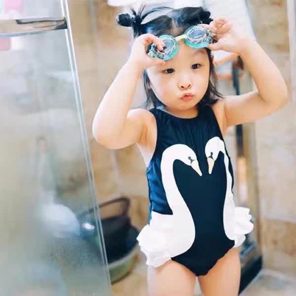 Đồ bơi sát nách in hình ngựa Unicorn cho bé gái