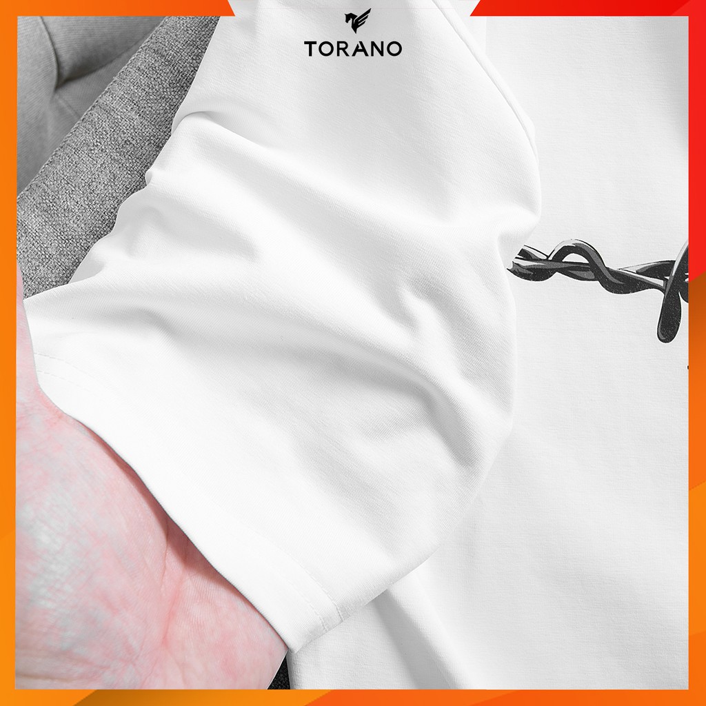 Áo thun nam tay lỡ, áo phông nam tay ngắn, áo thun đôi nam nữ TORANO TS414