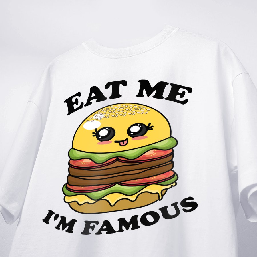Áo thun nữ unisex Hamburger dễ thương đồ ăn nhanh MVR KK3973