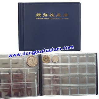 Album đựng tiền xu nhỏ và xu to