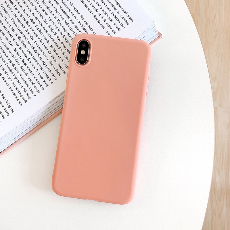 Ốp điện thoại màu trơn cao cấp thời trang dành cho Xiaomi Mi A3 A2 Lite A1