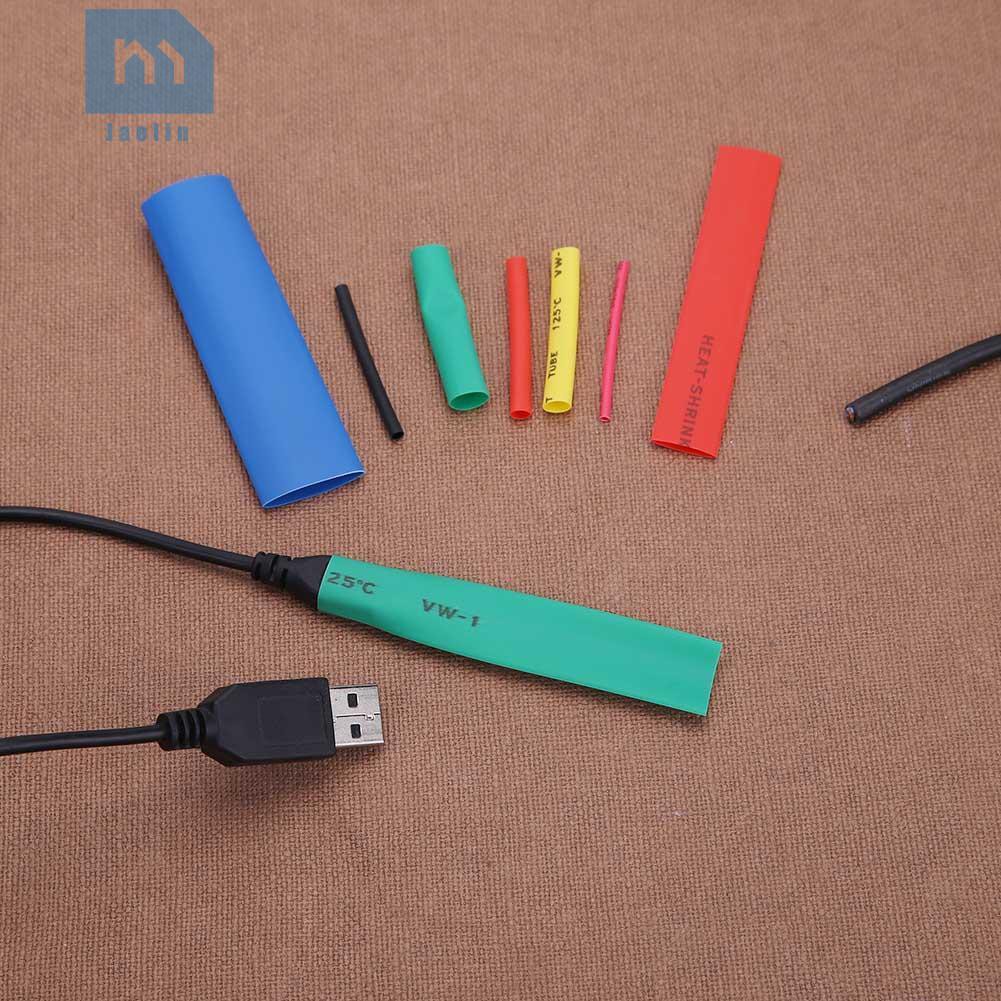 Bộ 328 ống co nhiệt cách điện 5 màu 8 kích thước 2:1