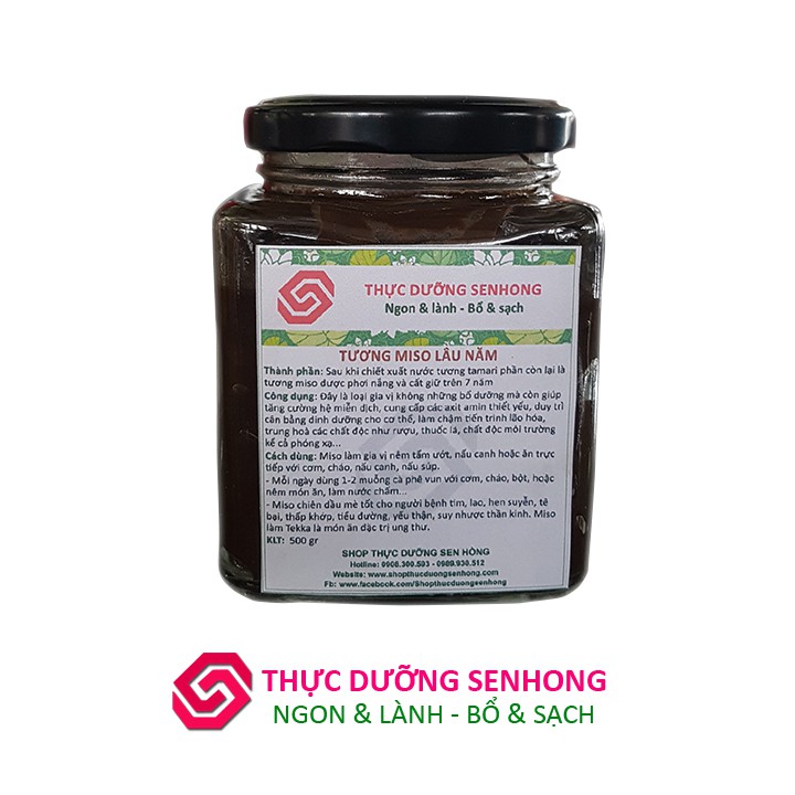 Tương miso lâu năm (350gr) - Thực dưỡng Sen Hồng