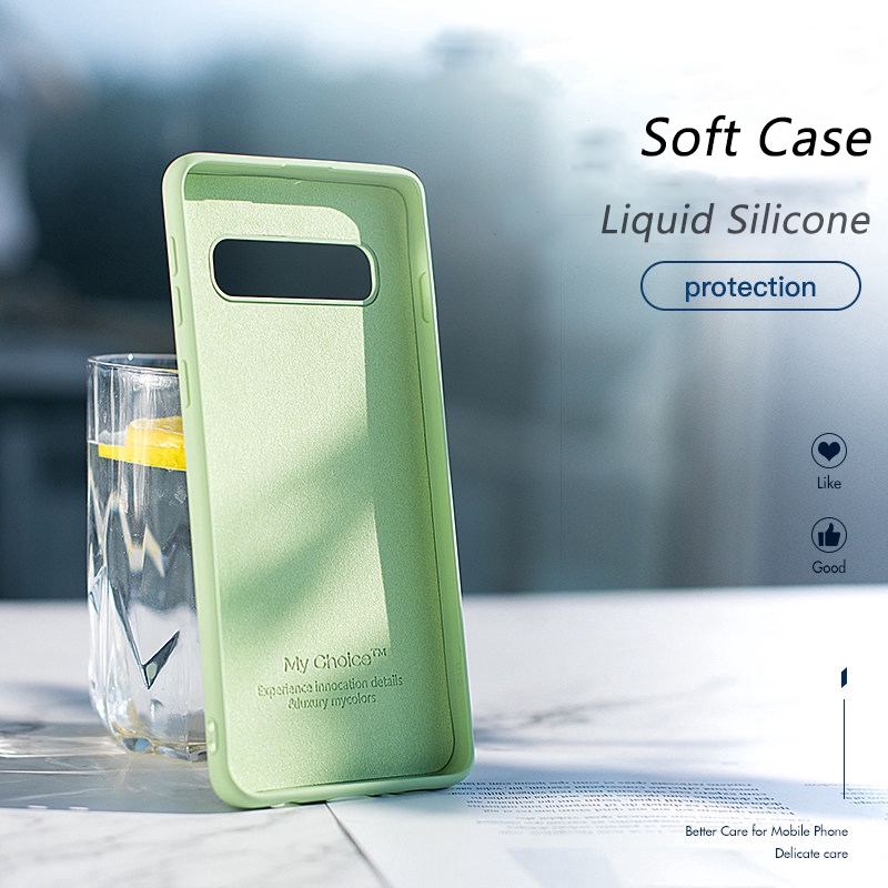 Ốp điện thoại bằng silicon mềm màu trơn cho SAMSUNG GALAXY S9 S8 PLUS S10E