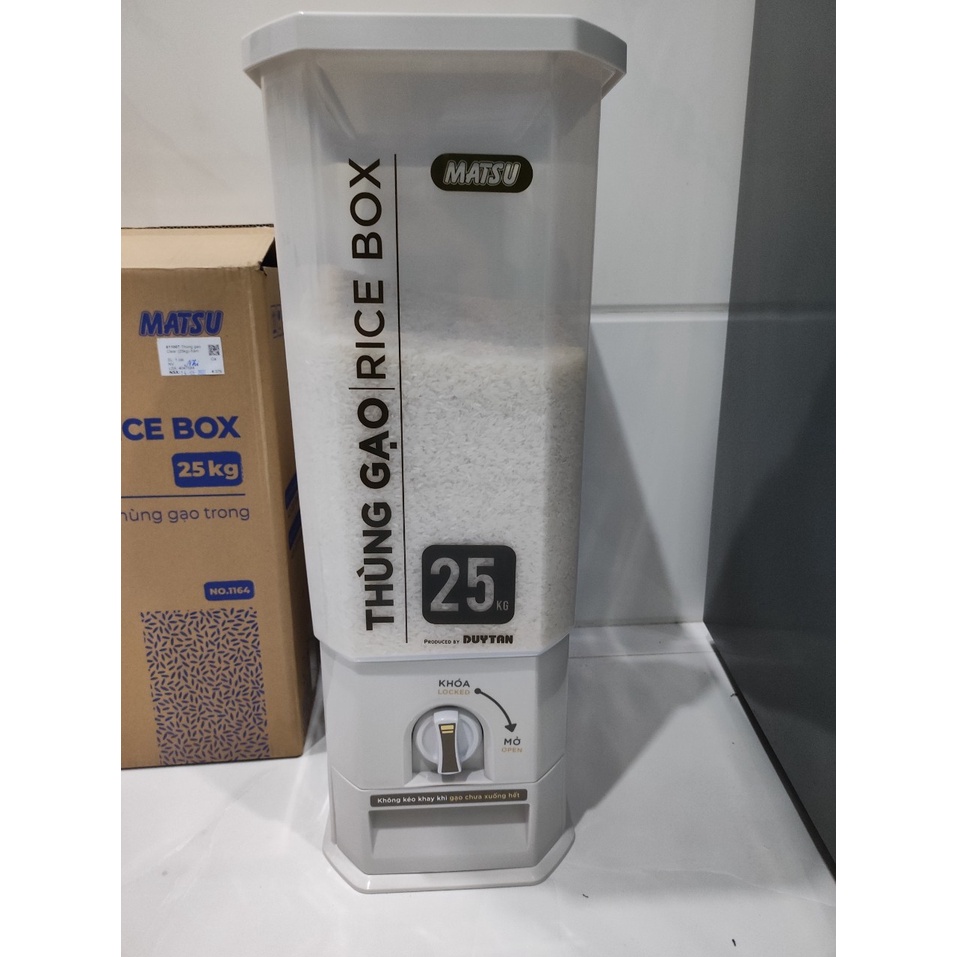 Thùng đựng gạo thông minh Matsu  loại 15kg/25kg