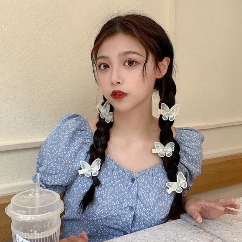 Kẹp tóc nơ bướm dễ thương dành cho bé gái