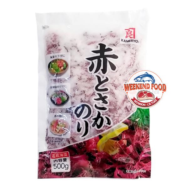 [Hàng Nhật] Rong biển đỏ hoặc xanh ướp muối Aka Tosaka (KANERYO) - Bịch 500 gram