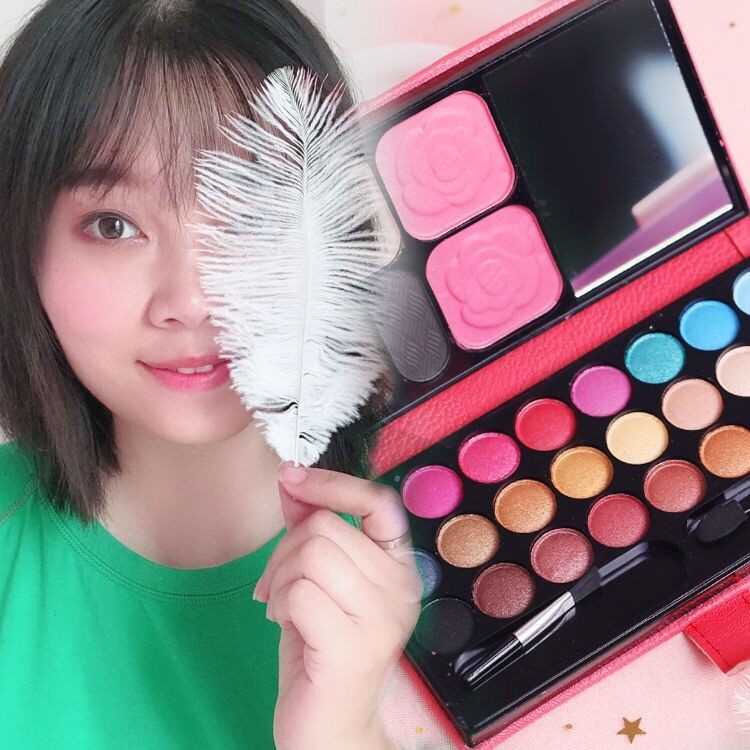 [Hàng mới về] Bảng phấn 33 / 22 màu dùng đánh phấn mắt / đánh má / son môi thiết kế kiểu ví sáng tạo | BigBuy360 - bigbuy360.vn