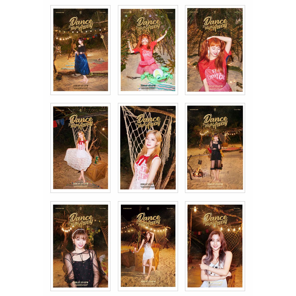 [Ép Lụa] Lomo Card Ảnh TWICE - Dance The Night Away( 36 ảnh)