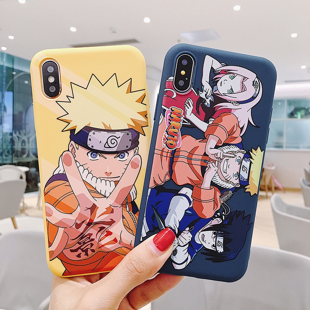 Ốp điện thoại mềm in hoạt hình Naruto cho IPhone 5 5s 12 mini pro max 6 6s 7 8 Plus 11 Pro Max X Xs Max XR