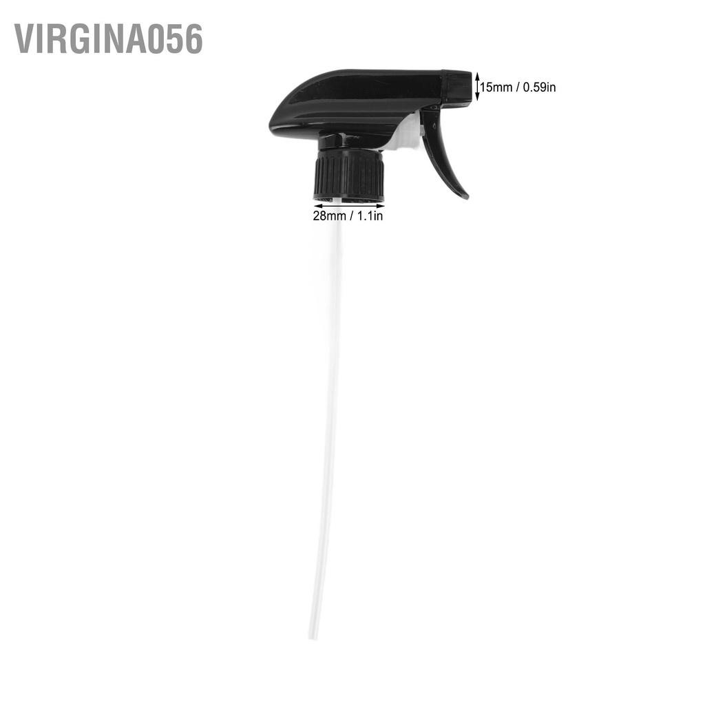 Virgina056 6 cái Chai xịt thay thế Vòi phun có thể tái sử dụng Dòng sương Đầu Nguồn cung cấp Màu đen 28mm