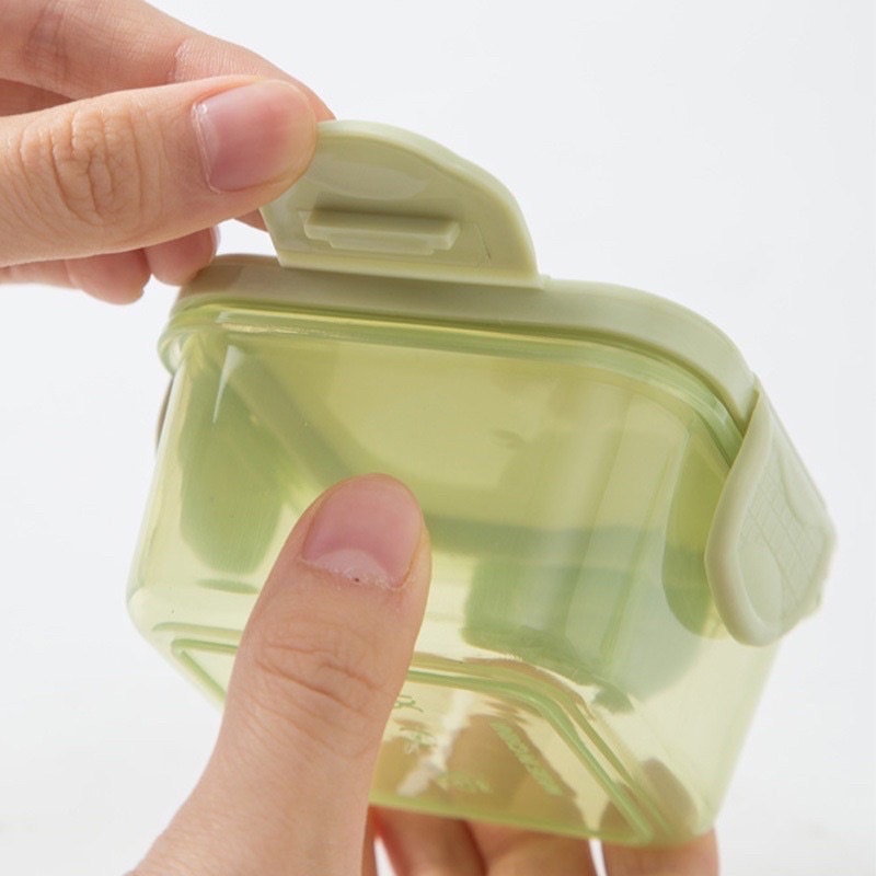 Hộp trữ đông có nắp khoá 4 chiều bảo quản đồ ăn dặm cho bé (hộp 60ml)