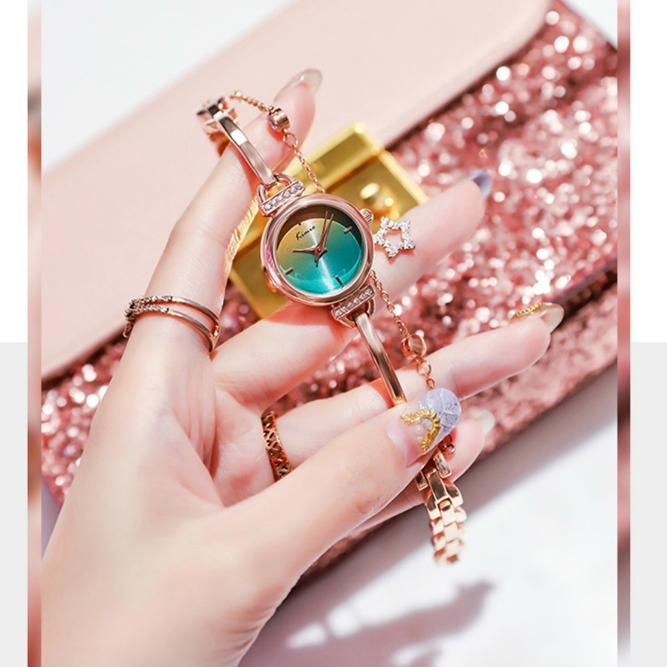 Đồng Hồ Nữ dây rút kèm lắc điệu đà sang trọng hàng chính hãng