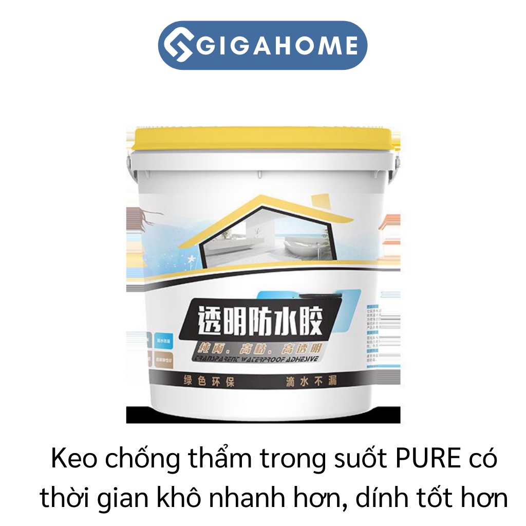 Keo Chống Thấm Trong Suốt Chống Rò Rỉ Mái Nhà, Tường Ngoài GIGAHOME Cao Cấp 9086