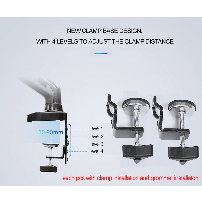 Giá Treo 2 Màn Hình Gắn Bàn F195A (22-32inch) | BigBuy360 - bigbuy360.vn