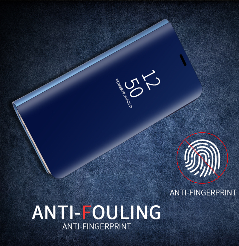 Ốp Lưng Nắp Gập Tráng Gương Cao Cấp Cho Samsung Galaxy C9 Pro C7 Pro G530