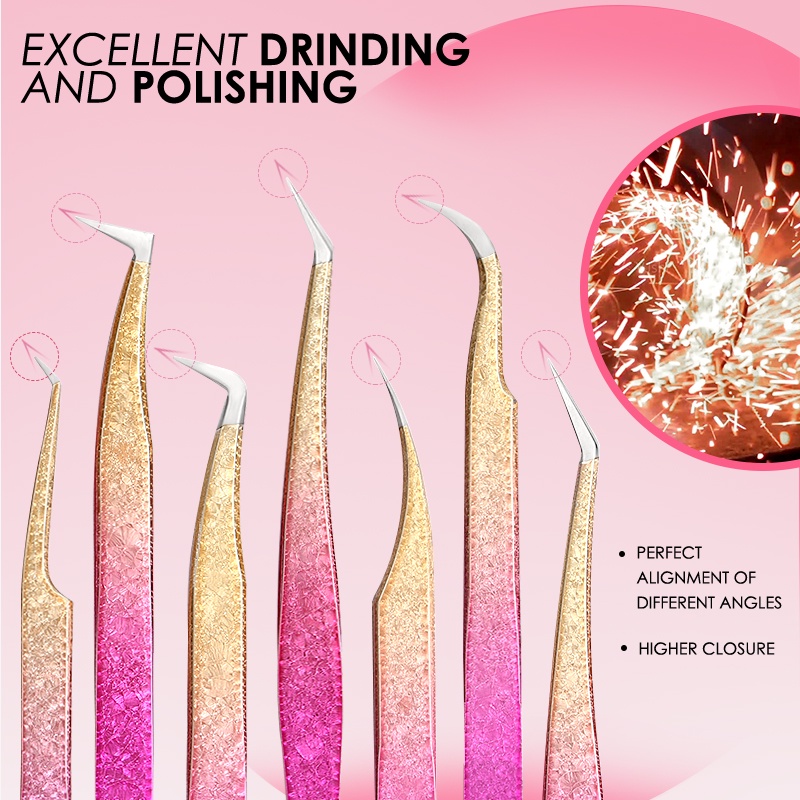 Lông mi 1Pc chấm với lông mày bằng thép không gỉ không có từ tính