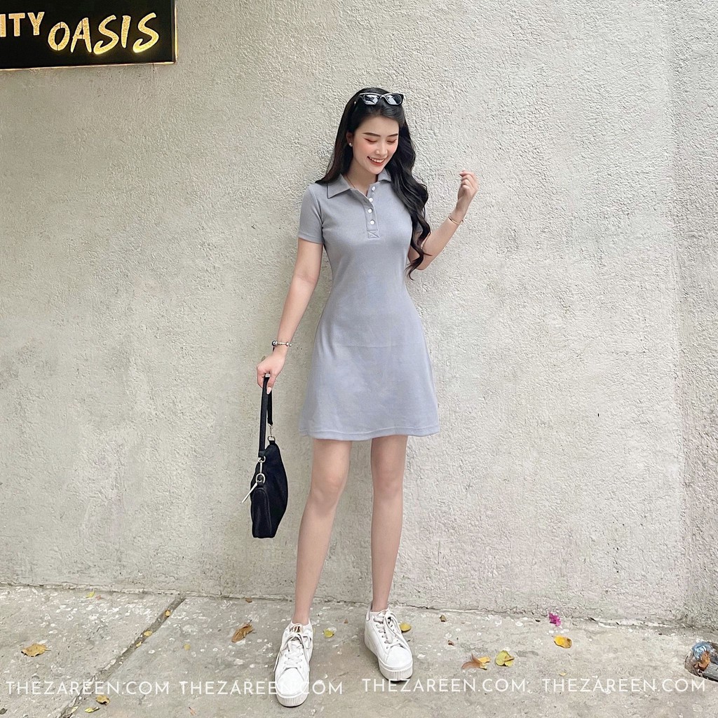 [Mã FAGREAT1505 giảm 8% tối đa 50K đơn 250K] ĐẦM POLO DÁNG XÒE ZAREEN DAX34 XANH DƯƠNG | BigBuy360 - bigbuy360.vn