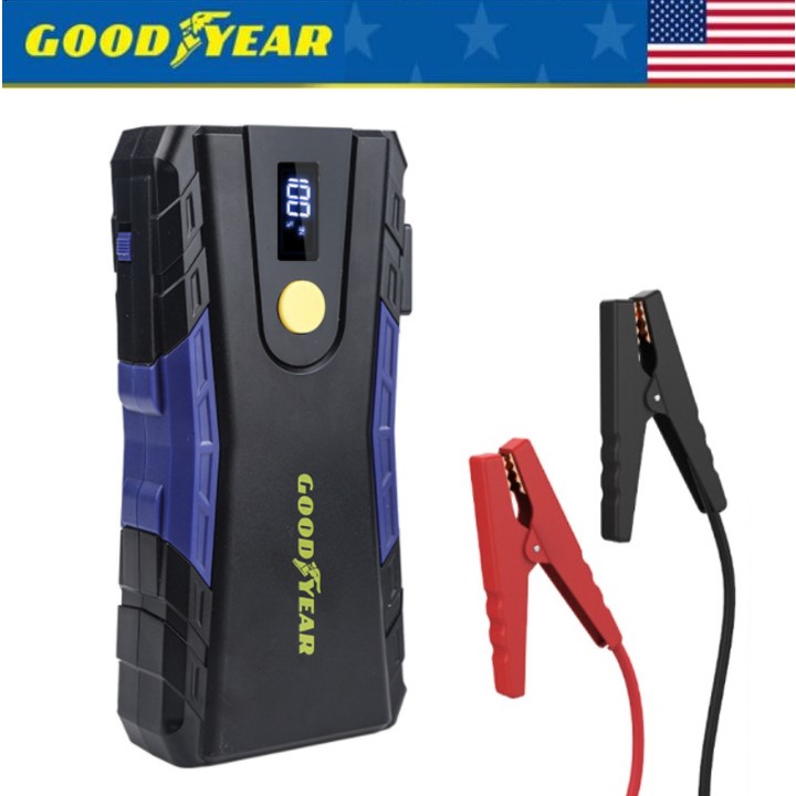 Bộ kích nổ ô tô 12000mAh, kiêm pin sạc dự phòng Goodyear GY-5229 (Bảo hành 24 tháng)