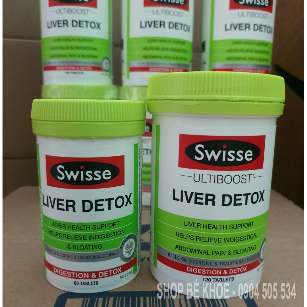 Thải độc gan Liver Detox Swisse  - Úc: 60v , 120v, 200v