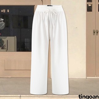 Quần ống rộng xuông đũi mát chun co giãn trắng tingoan BENNY CULOTTES/WH