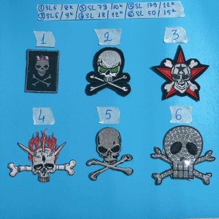 Sticker ủi,patch ủi,hình ủi đầu đầu lâu phụ kiện may mặc trang trí quần áo, handmade,DIY