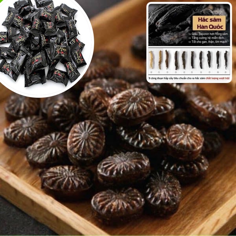 Kẹo Sâm Đen ( Hắc Sâm ) Hàn Quốc bịch 300gram