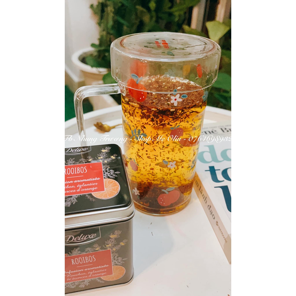 Trà thảo mộc cao cấp Deluxe Pháp thư giãn, ngủ ngon, đẹp da, tặng kèm túi lọc trà