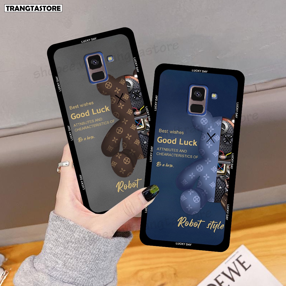 Ốp lưng Samsung A6 2018 / A6 Plus in hình gấu Bearbrick,Mountain,xanh,đen,đỏ giá rẻ
