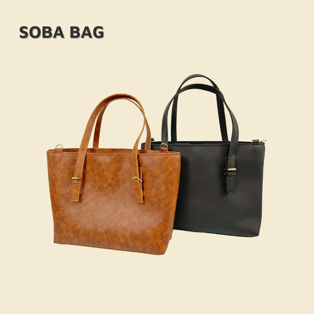 Túi xách thời trang túi tote da đựng laptop giấy A4 đi học đi làm sobabag  POWERBAG 119