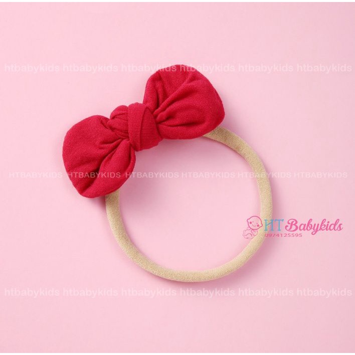 Băng Đô Cho Bé - Turban Nơ Mềm Co Giãn Rất Tốt Cho Bé Gái Sơ Sinh