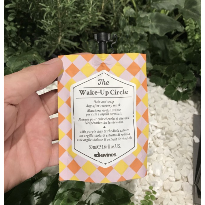 Mặt nạ tái tạo sức sống cho tóc và da đầu Davines The Wake Up Circle 50ml