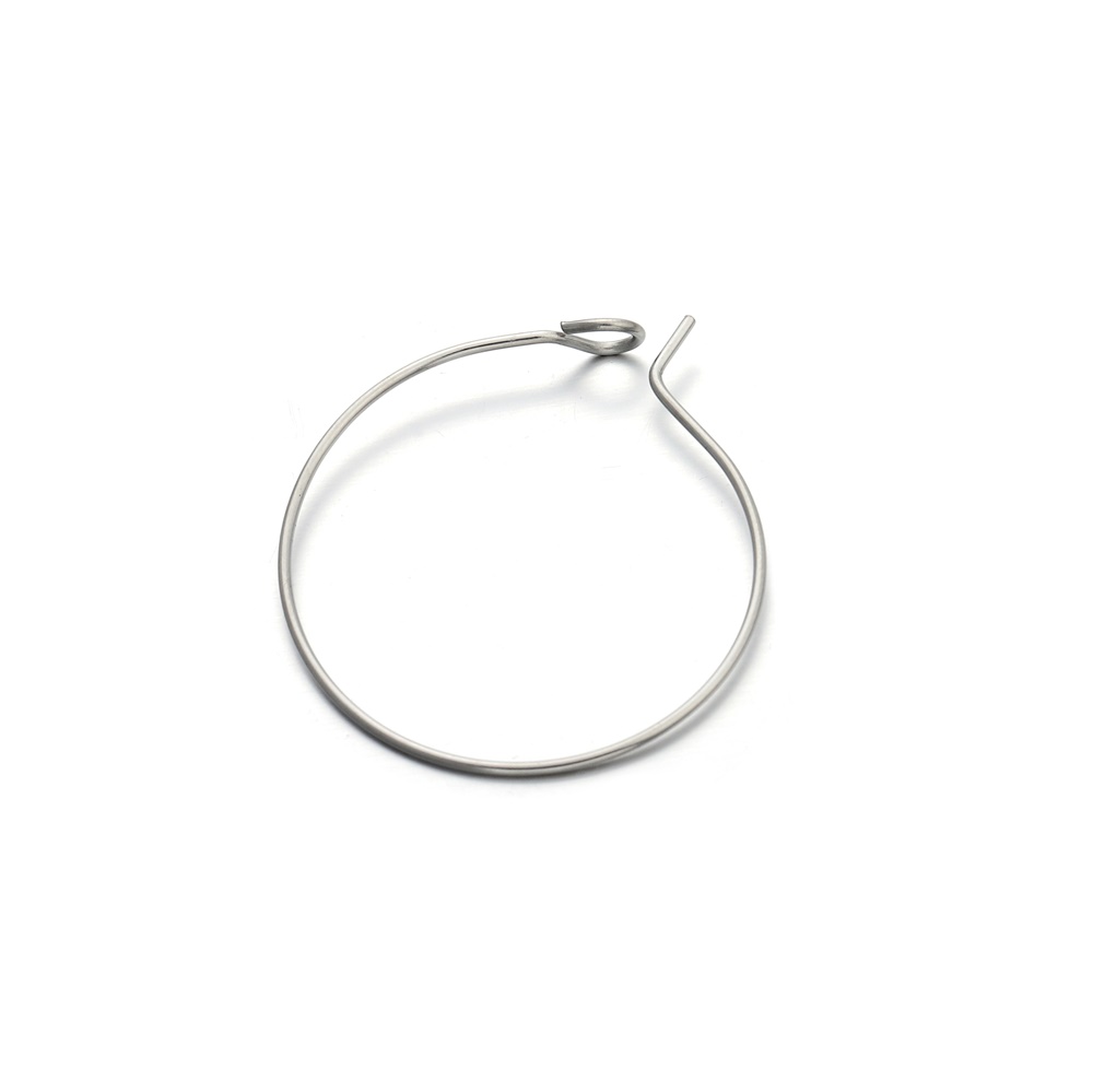 St.kunkka 20-50 / túi Bông tai tròn móc chất liệu thép không gỉ cho thiết kế trang sức DIY