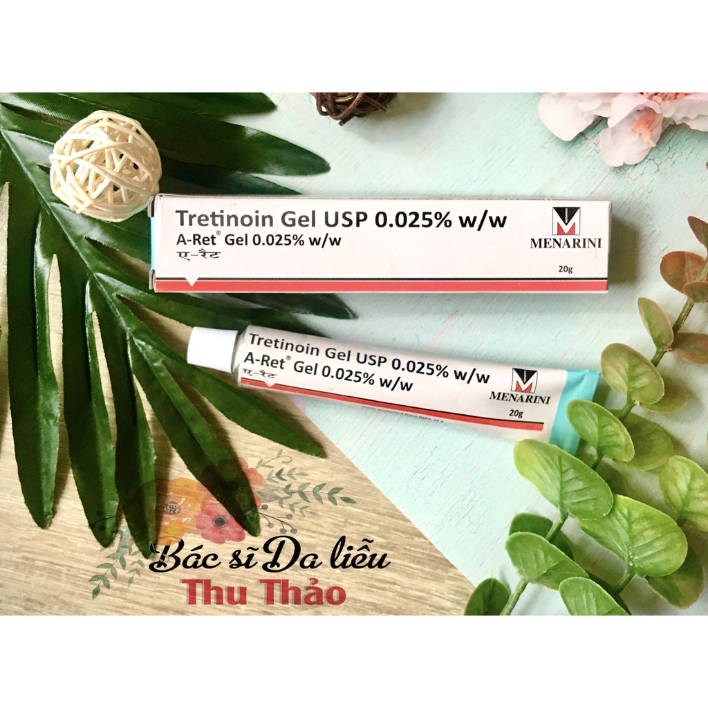 TRETINOIN GEL USP DƯỠNG GIẢM MỤN TRẺ HOÁ DA 0,025% ARET