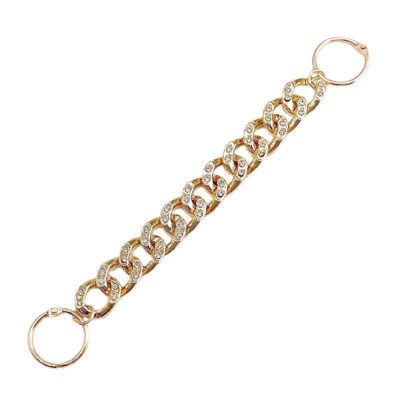 shoe chain 1pcs Dây Xích Kim Loại Đính Ngọc Trai/Kim Cương/Ngọc Trai Trang Trí Giày DIY Thời Trang