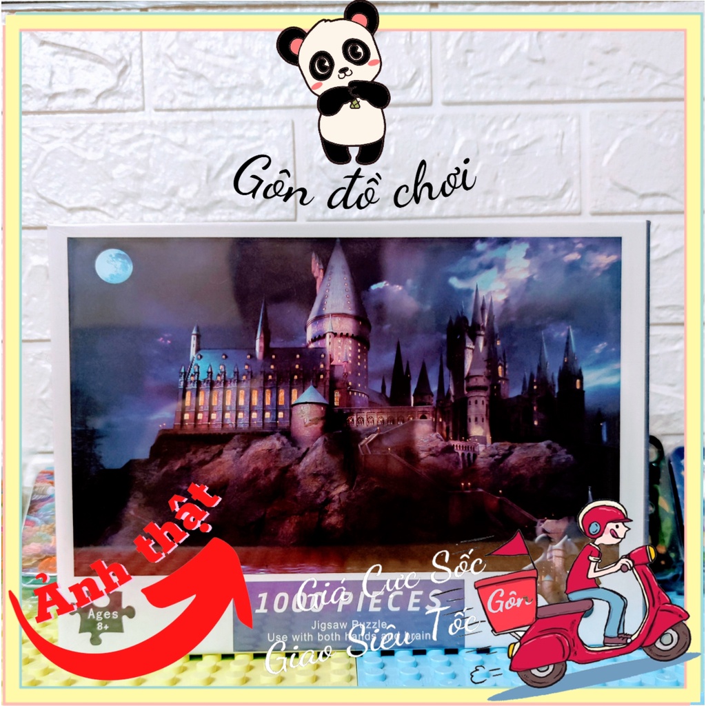 Bộ Tranh Ghép Xếp Hình 1000 Pcs Puzzle (Tranh ghép 70*50cm) Bản Thú Vị Cao Cấp Gôn đồ chơi