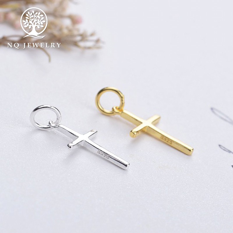 Charm bạc thánh giá treo 1.2x9.3x15.5mm - NQ Jewelry