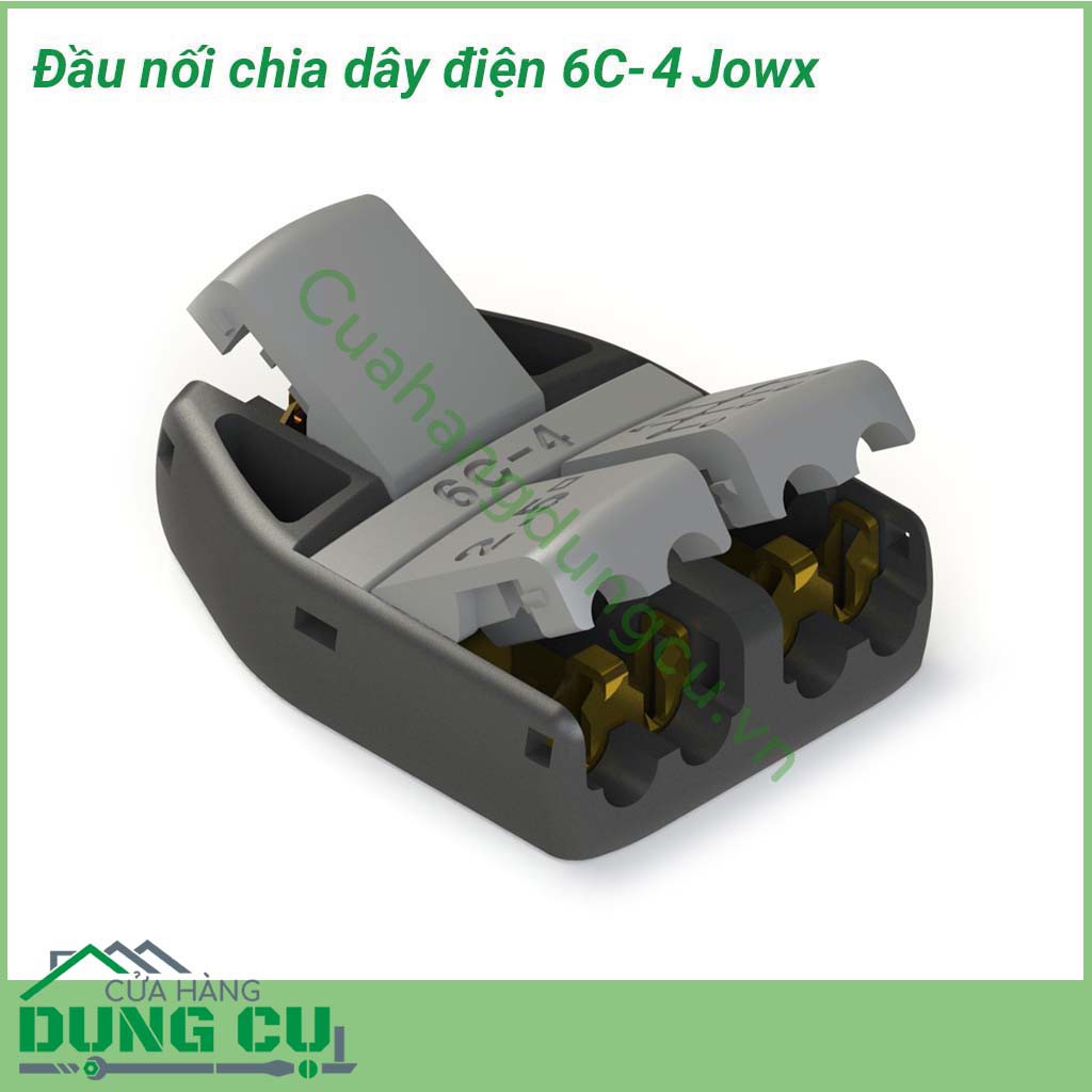 Đầu nối chia dây điện 1 đầu ra nhiều đầu dây điện Jowx 6C-4