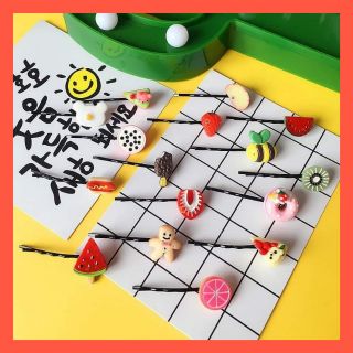 Hot deal - kẹp tóc trái cây 3d mẫu random