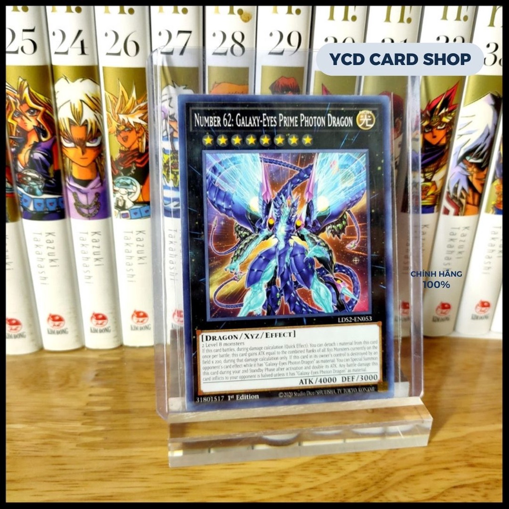 Thẻ bài Yugioh Chính Hãng Number 62: Galaxy-Eyes Prime Photon Dragon – Common